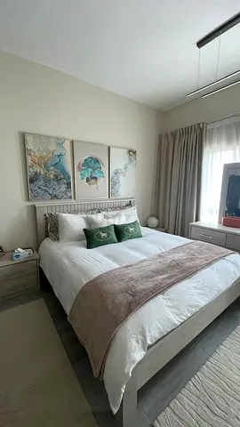 Full bedroom for Sale: King bed frame +  mattress + bedside tables + 2 big closets + dresser