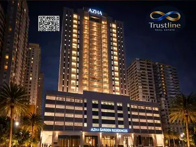 Studio apartment for sale in Garden Residence * Open kitchen * Bathroom * Balcony * Parking * Open view * Swimming pool * Women's gym * Men's gym