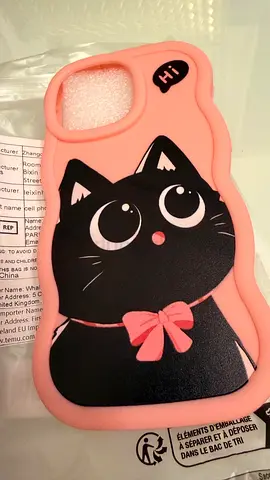 Cute Pink Cat Silicone iPhone Case (soft, used)