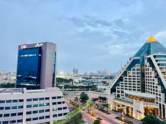 High-Floor 2BHK + Maid | Raffles &amp; City View | Ladies Gym | Near Metro