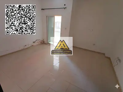 Studio apartment with balcony and open view | Separate kitchen | Spacious | Prime location close to all services | Easy access to Sharjah and Dubai