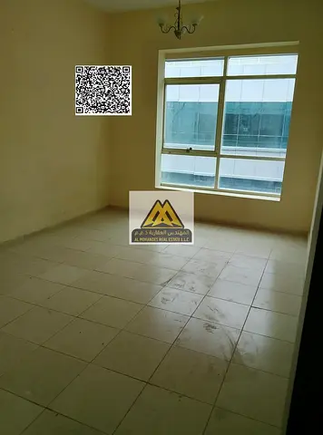 A 1-bedroom apartment with a living room for annual rent in Garden City, Al Hamidiya 1 – Ajman, located in a quiet and prime residential area close to