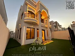 Ready with electricity and water | Own a luxury villa in Al Yasmin, Ajman | 6 master bedrooms (G+2)