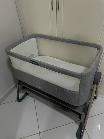 Lua Bedside Crib Grey - Gently Used