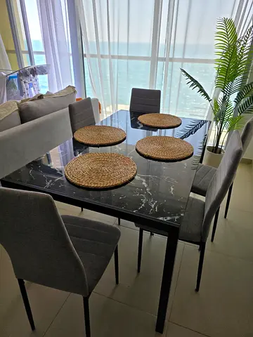 Dining table with 6 chairs