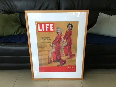 LIFE 1953 Cover (Marilyn Monroe/Jane Russell) Framed Art (85x60 cm)