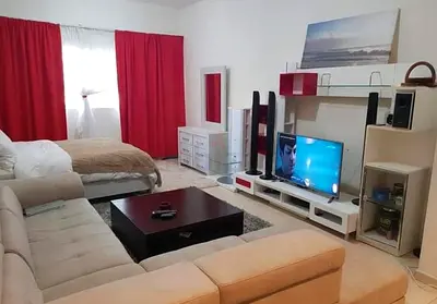 1BHK;Fully Furnished with covered Bldg Parking; New Muwaila; Available for Monthly Rent.