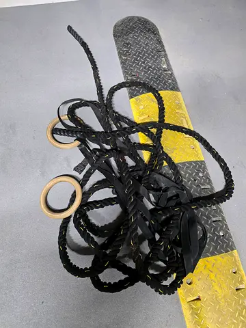 Rope wooden rings