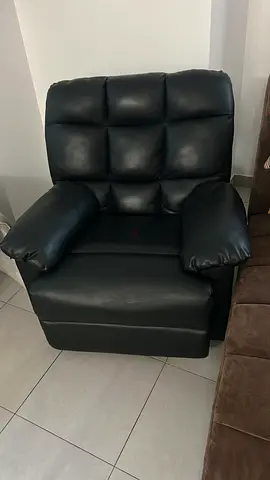 Black recliner