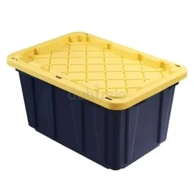 HDX Tough Polypropylene Plastic 27 Gal. Storage Tote 102L