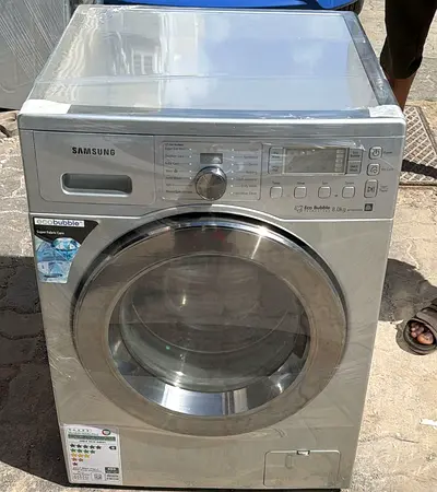 Samsung Front Load Washing Machine 8kg - Silver (Good Condition)
