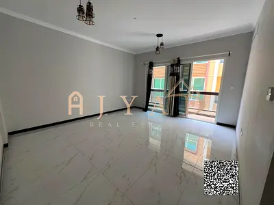 1-bedroom apartment with living room and 2 bathrooms for annual rent in Al Mowaihat 3, near Dubai & Sharjah exit, spacious with excellent finishing.
