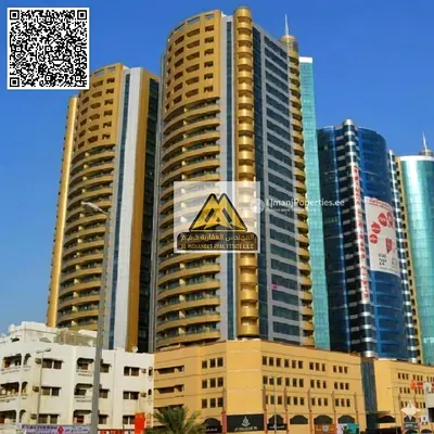 شقة مميزة للبيع في أبراج الهورايزون بالراشدية 1 بعجمان، بمساحة واسعة وإطلالة مفتوحة وموقع حيوي.