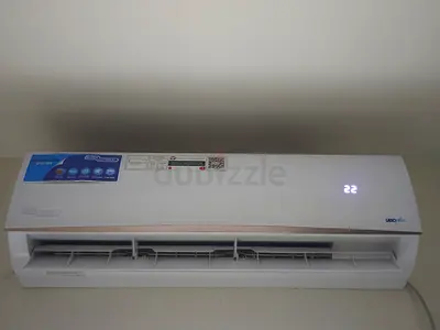 2 ton Used wall-mounted split AC unit - functioning, 22°C display