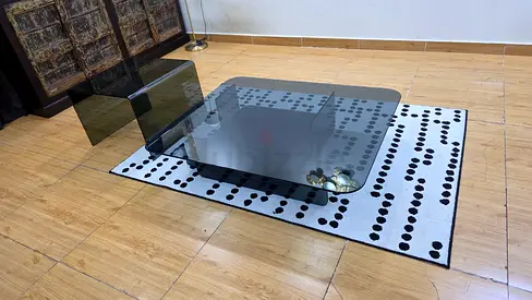 Natuzzi Italia Glass Coffee Tables Set