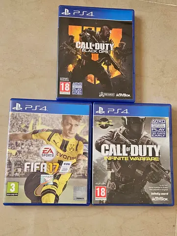 Bundle of 3 PS4 Games: FIFA 17, Call of Duty Black Ops III  Infinite Warfare
