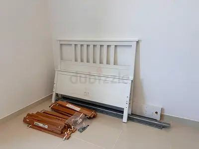 IKEA HEMNES Double Bed Frame, White Stain, 140x200 cm