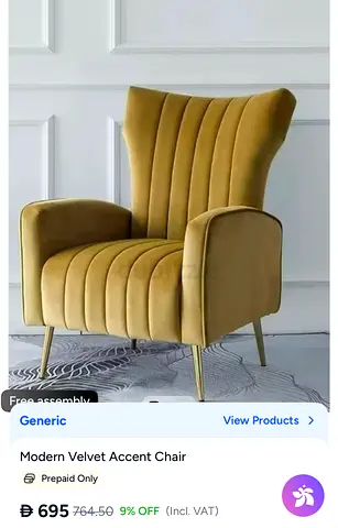 Modern Velvet Accent Chairs