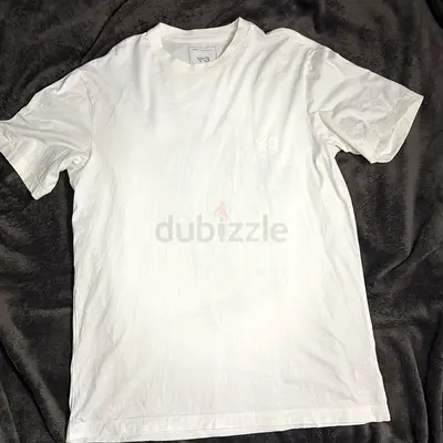 White Y-3 Logo Crew Neck T-Shirt - Mens Casual Tee