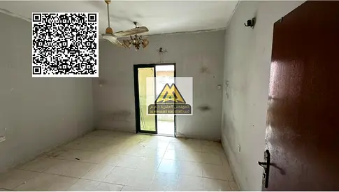 A spacious 3-bedroom apartment with a separate living room for annual rent in Al Nakheel 1 – Ajman. It features very large spaces, two balconies, and