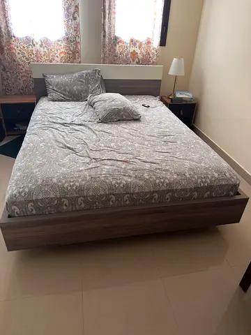 Queen Bed with Mattress for Sale