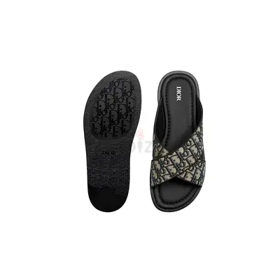 Dior Men’s Slide Sandals - Oblique Canvas Cross Strap sizes 40 to 45