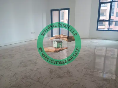 Two Bedrooms, a Separate Hall, a large-sized Kitchen with a Balcony Area, and Three Bathrooms, Available in Al Nuaimiya Towers, Ajman.