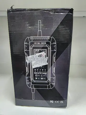 12V/24V Smart Battery Charger (Boxed) - Multi-stage Charger for Cars  Bikes