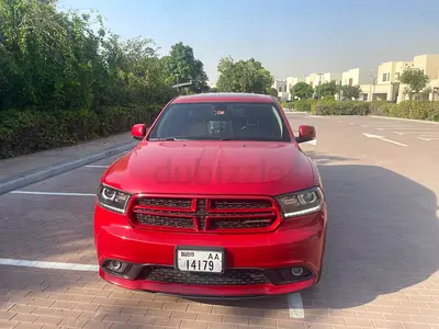 Red Dodge Durango GT with new tires