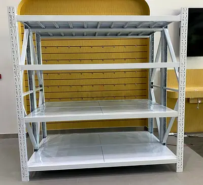 Heavy Duty Industrial Metal Storage Rack - 3 Shelf Pallet-Style Unit-1.10 length /40cm width