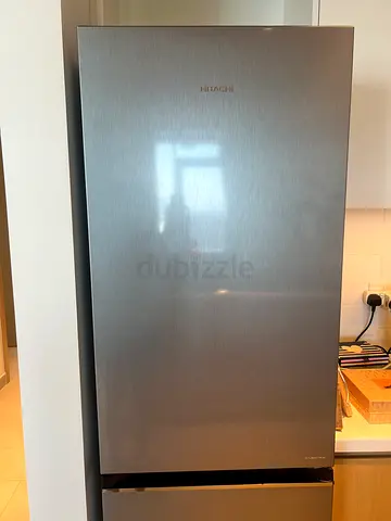 Silver Hitachi Bottom Freezer 410L RB410PUK6PSV