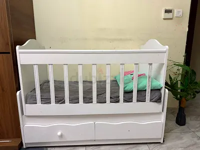 Baby items bed cot bath and stroller