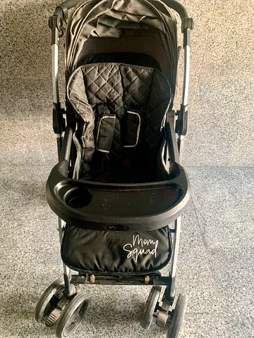 Mom Squad Black Standard Stroller - Good Condition