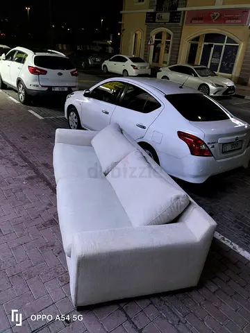 Feather filled sofa