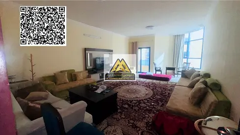 A spacious apartment for rent within Al Khor Towers, featuring very large areas, good finishing, and a vibrant location suitable for families seeking