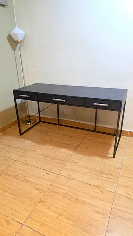 Eichholtz Manhattan Minimalist Charcoal Study Desk Title