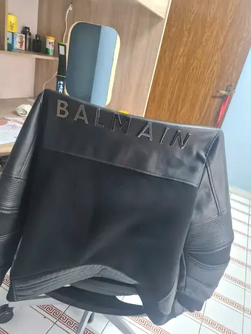 High end Balmain leather jacket for men