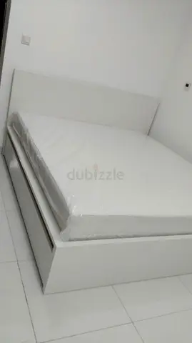 Ikea malm queen size bed frame with matters