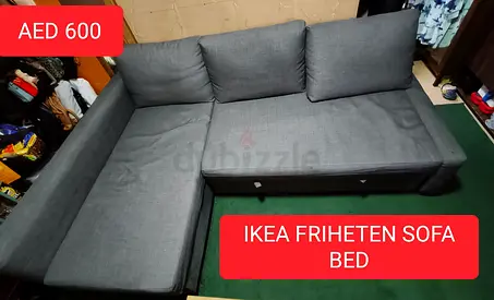 IKEA L-shaped sofa bed with storage