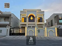 Luxury detached villa for sale in Al Yasmin area, Ajman | Prime location | Includes electricity and
