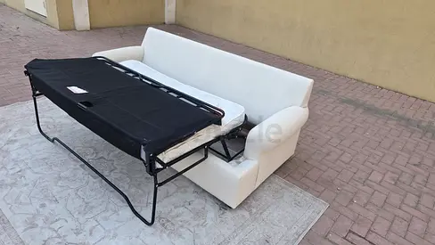 Crate Barral two seater sofa bed with mattress like a new condition high quality