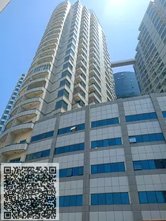 One-bedroom apartment for sale in Falcon Towers, Ajman, high floor with parking.