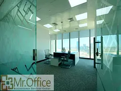 High-Floor Luxury Office with Sea &amp; Skyline Views | Tamouh Tower