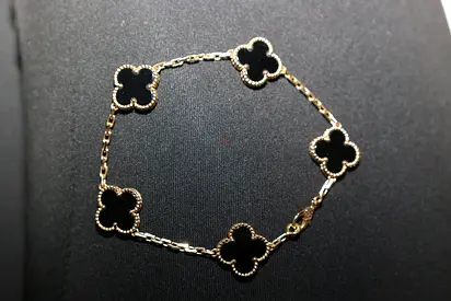 Van Cleef  Arpels 1:1 Gold Bracelet, Lux Quality