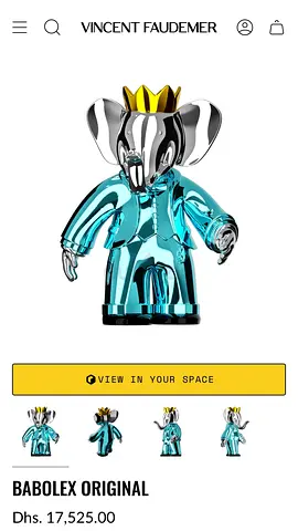 Babolex statue Tiffany Blue