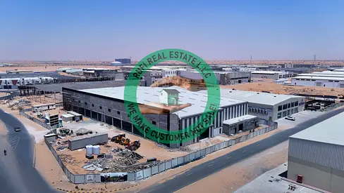 **🏭452KW High Power 37,454SQFT Industrial Warehouse + Shops 7000 SQFT For Rent in Emirates Modern Industrial Area,