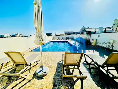 Chiller Free Luxry 2BHK Prime Location Near NMC Hospital With Gym Pool