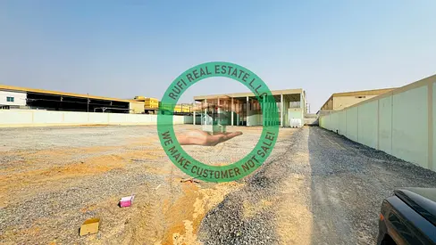 **🏭 Main Road Facing/500KW Power 40,000SQFT Industrial Land + Shops For Rent in Emirates Modern Industrial Area, Umm Al Quwain 🏭**