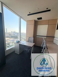 Furnished office / Free WIFI /Free Dewa/  Near to metro / Creek view /Free Meeting room