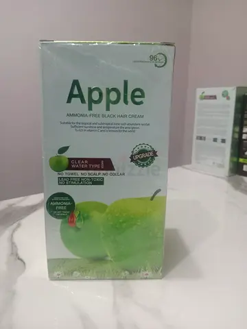 Brand new Apple ammonia-free black hair cream (sealed)